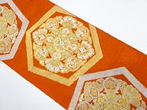 アンティーク　亀甲に華紋織り出し袋帯（材料）